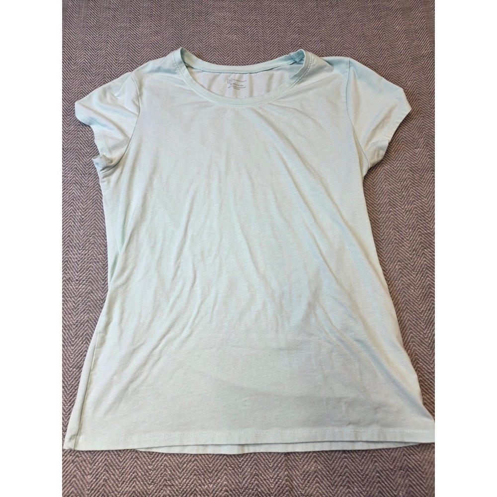 No Boundaries T-Shirt Women's XL Light Mint Green Short Sleeve Crewneck Pullover